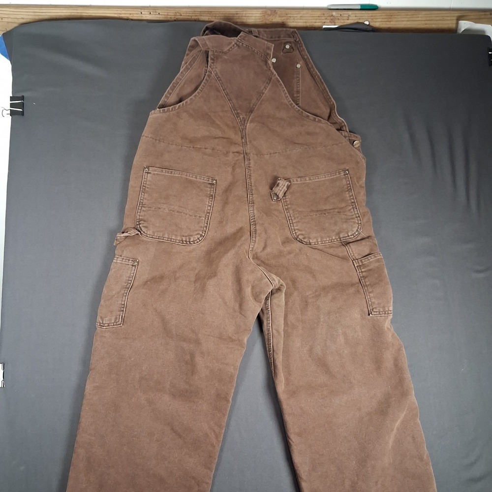 Carhartt Mint Vintage Work Overalls 38x32 Mens Brown Double Knee Insulated - USA - Picture 7 of 12